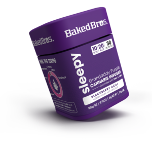 BAKED BROS SLEEPY GUMMIES BLACKBERRY ACAI